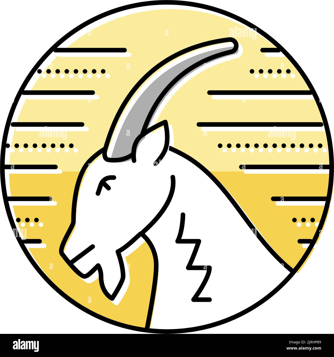 goat zodiac color icon vector illustration Stock Vector Image & Art Alamy