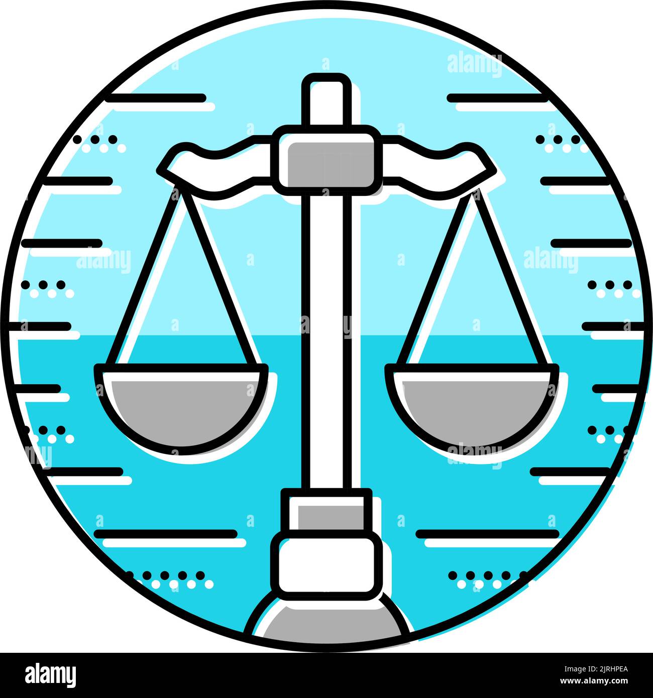 scales zodiac color icon vector illustration Stock Vector Image & Art ...