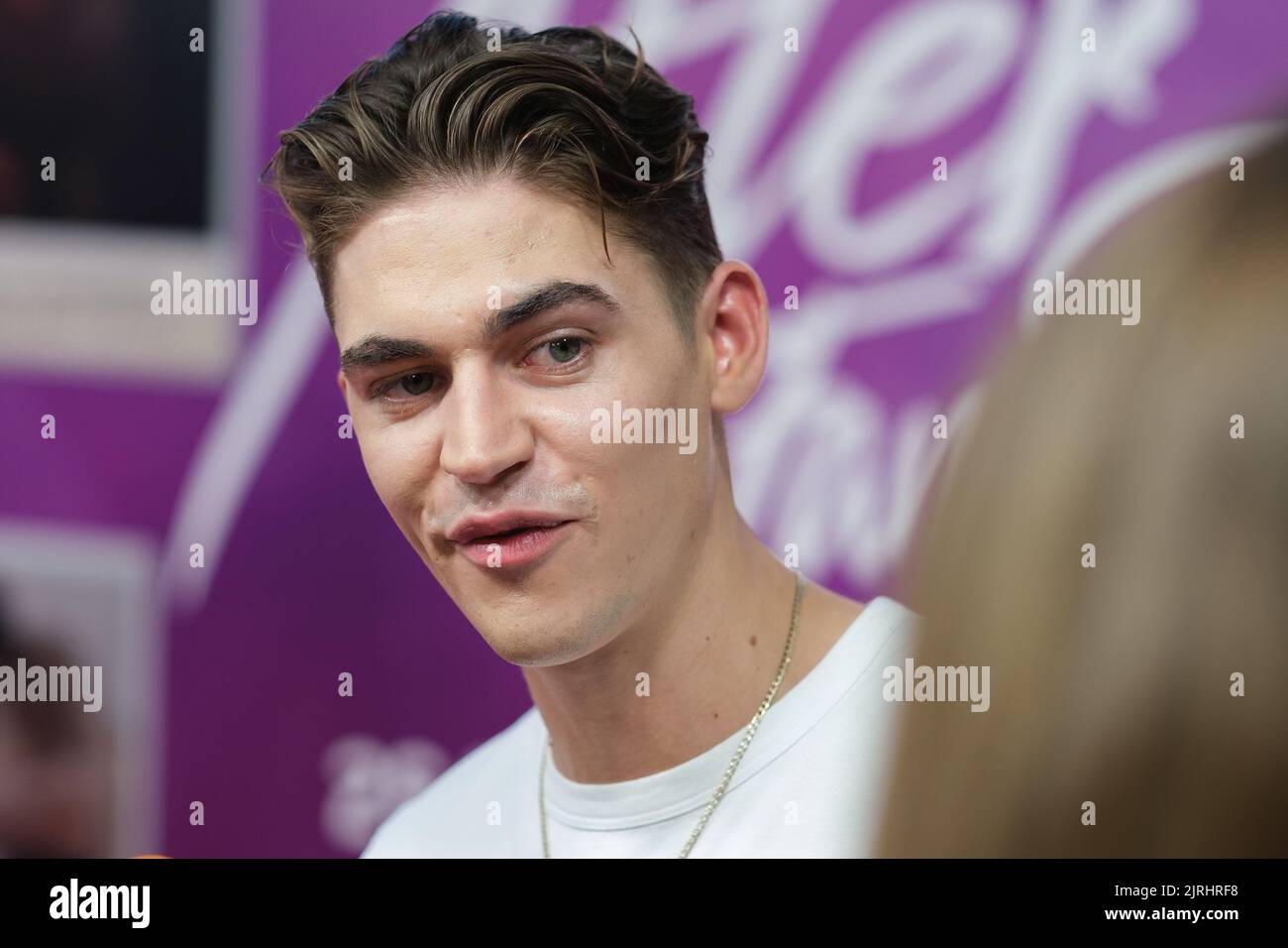 Madrid, Spain. 24th Aug, 2022. British actor Hero Fiennes Tiffin