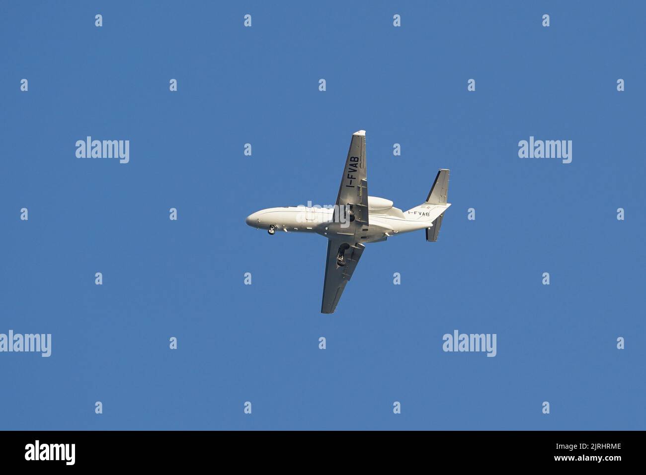 ISTANBUL, TURKEY - MAY 27, 2022: Private Cessna 525 CitationJet M2 (525-0916) landing to Istanbul Sabiha Gokcen Airport Stock Photo