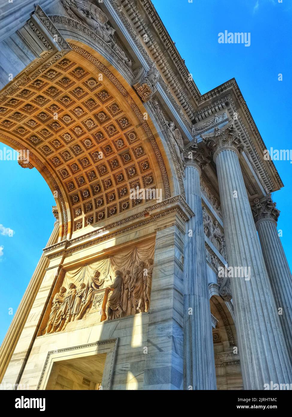 The famous Porta Sempione (Arco della Pace) landmark in Milan, Italy Stock  Photo - Alamy