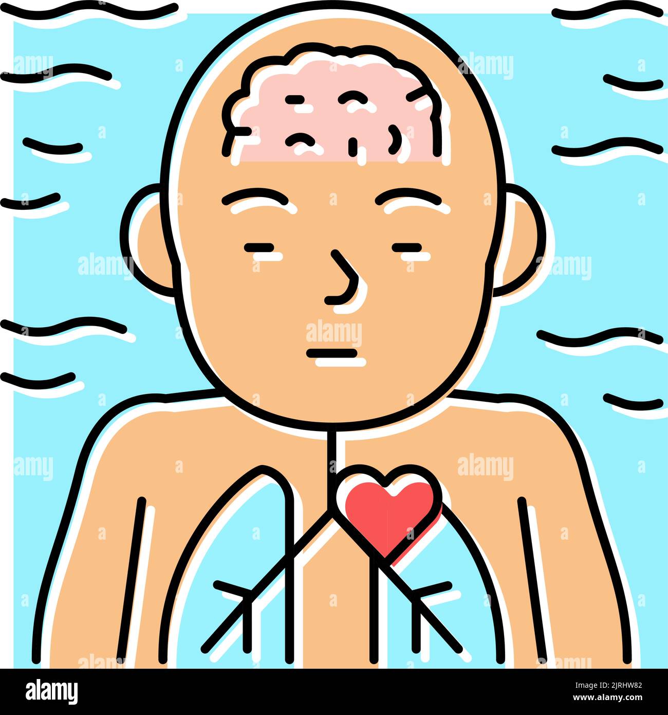 diving reflex color icon vector illustration Stock Vector Image & Art ...
