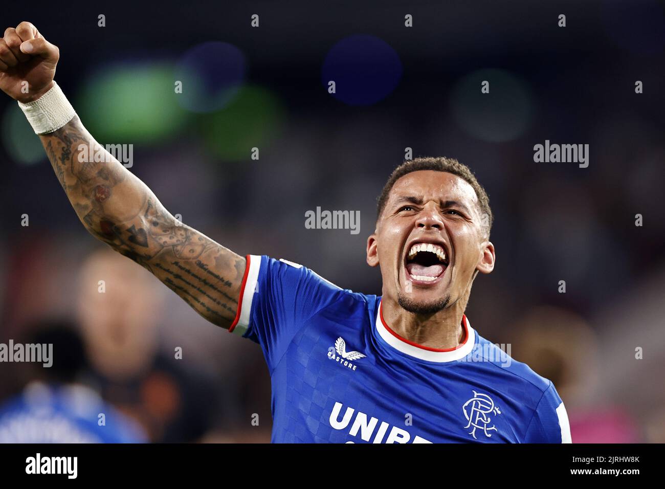 EINDHOVEN James Tavernier of Rangers FC during the UEFA Champions