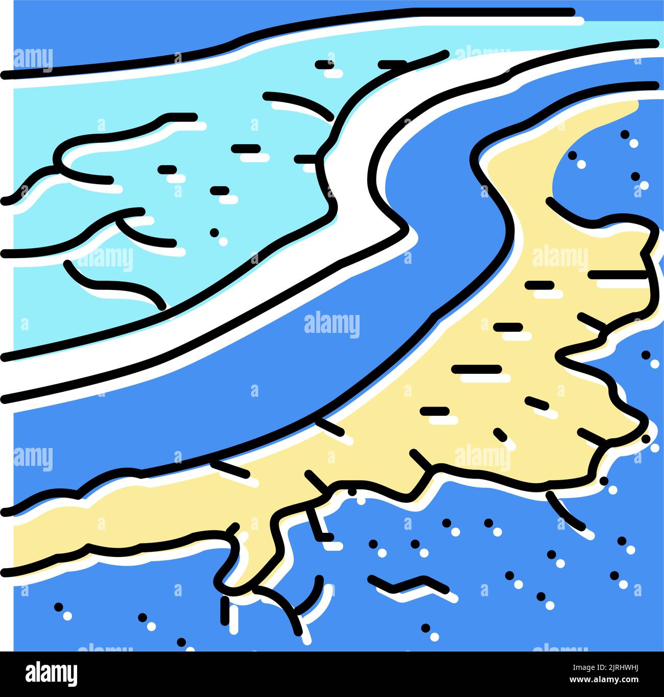 great barrier reef color icon vector illustration Stock Vector Image & Art Alamy