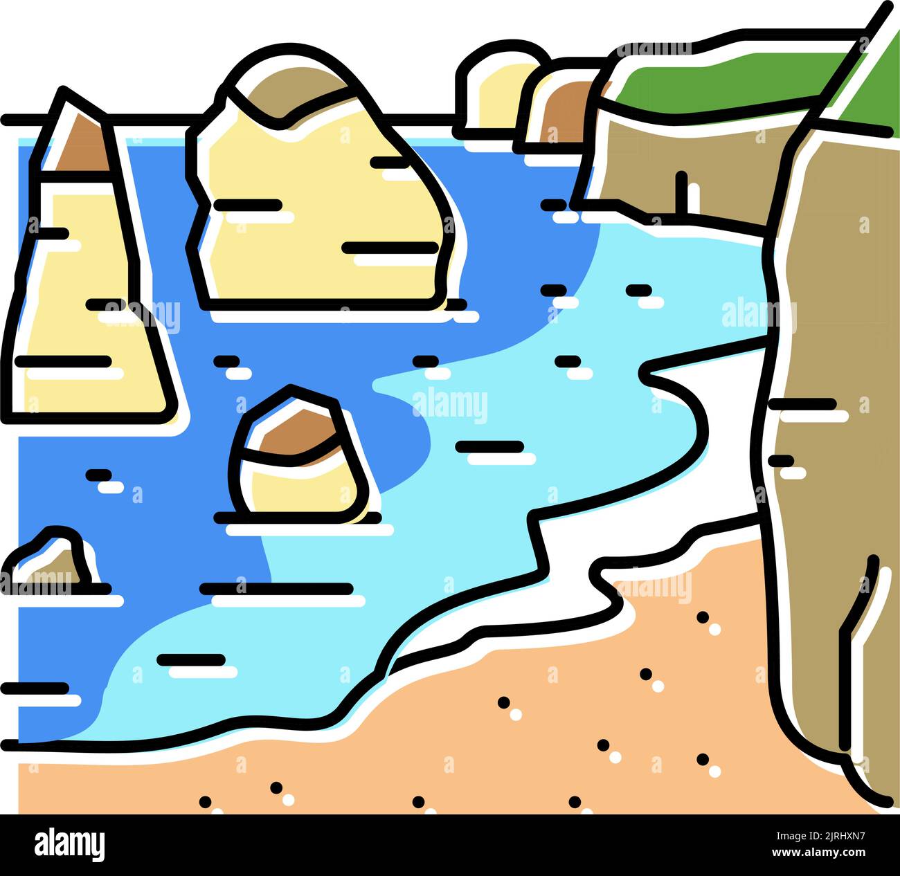 twelve apostles color icon vector illustration Stock Vector Image & Art ...