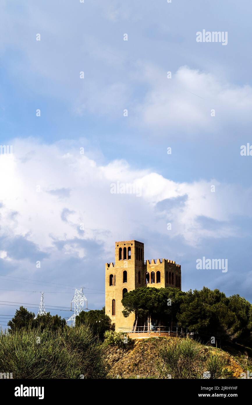 The Torre Baro tower in Barcelona, Spain Stock Photo Alamy