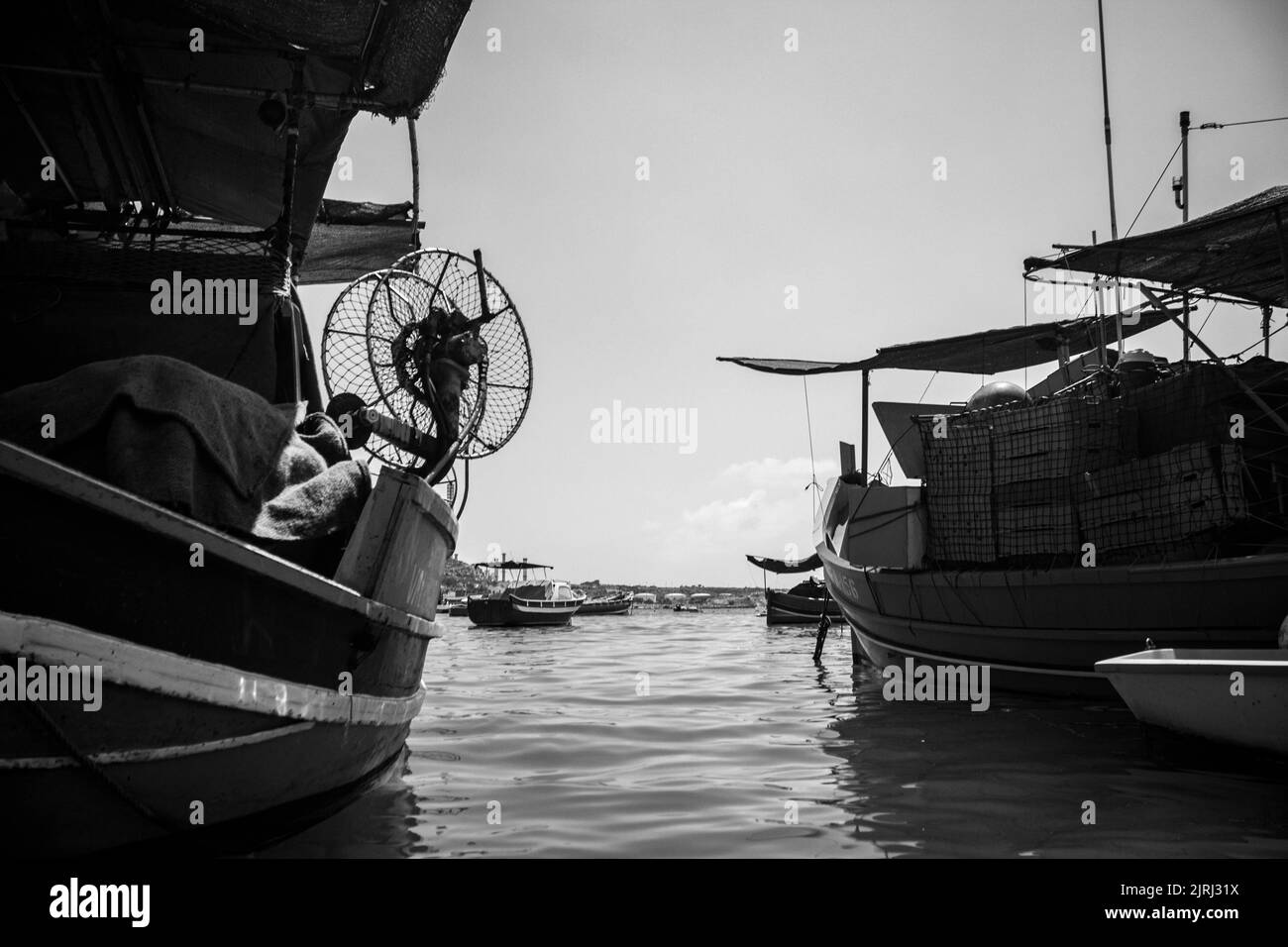Harbor and bay Black and White Stock Photos & Images - Alamy