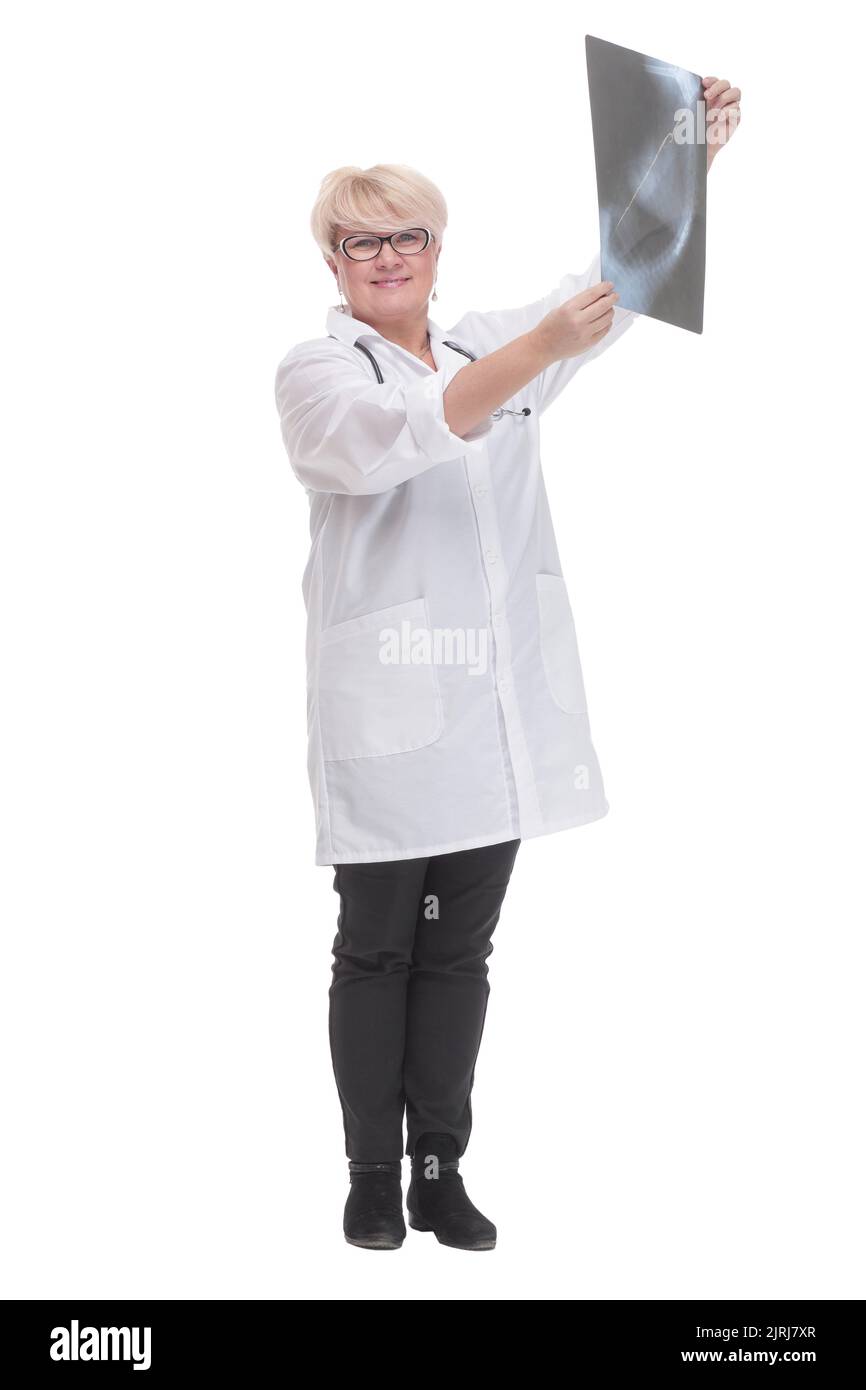 in full growth. competent doctor with an x-ray Stock Photo - Alamy