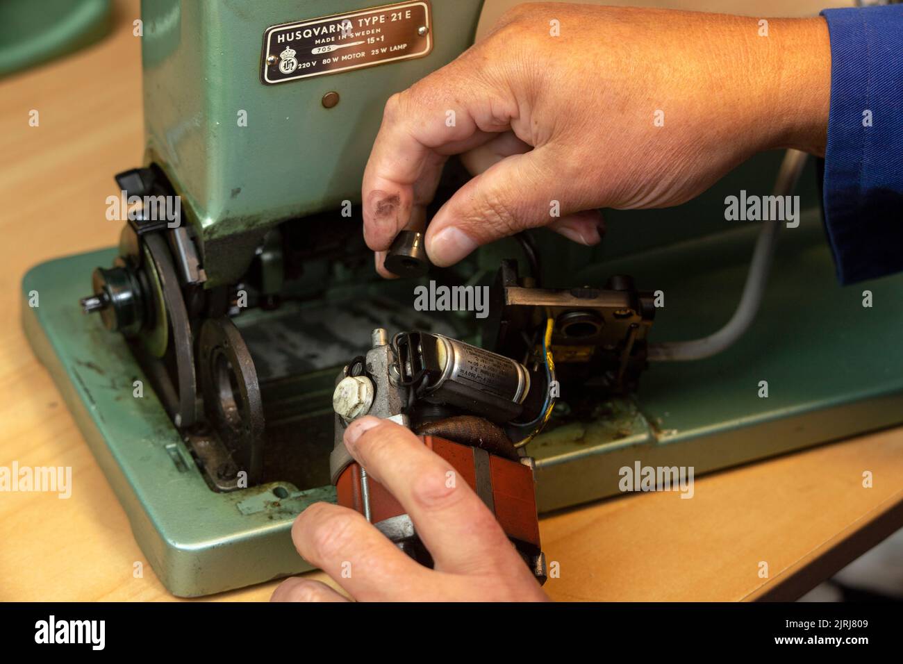Husqvarna sewing machine, type 21 Stock Photo