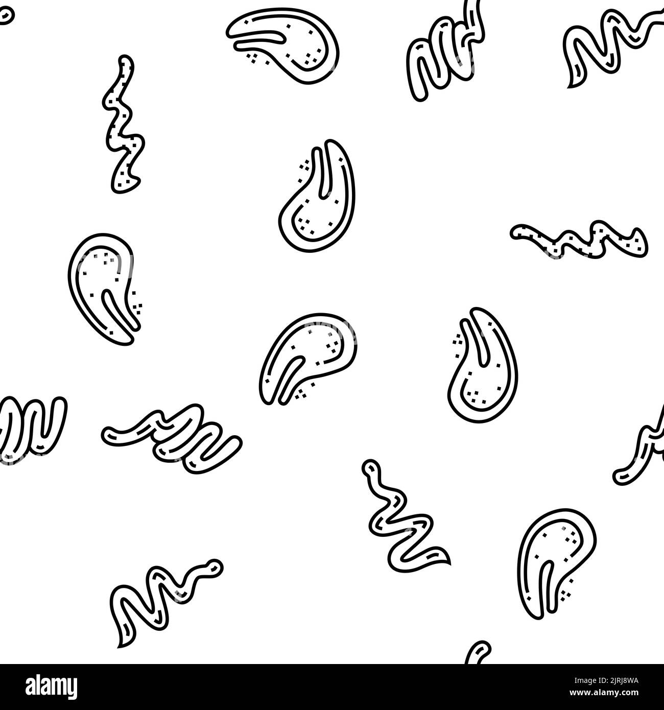sauce ketchup food mayonnaise vector seamless pattern Stock Vector ...