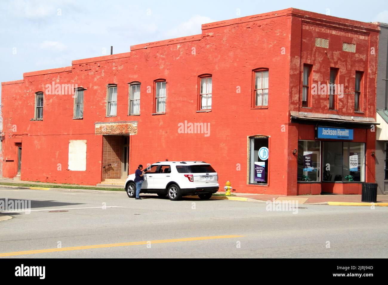 Buildings along VA49 in Chase City, VA, USA Stock Photo Alamy