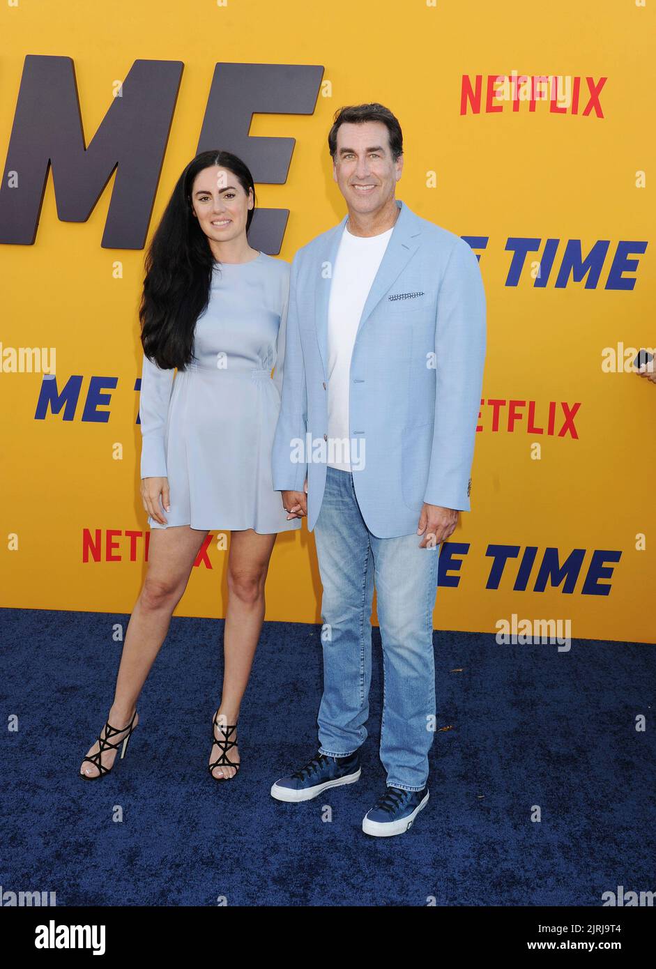 LOS ANGELES, CA - AUGUST 23: (L-R) Kasia Kay and Rob Riggle attend the ...