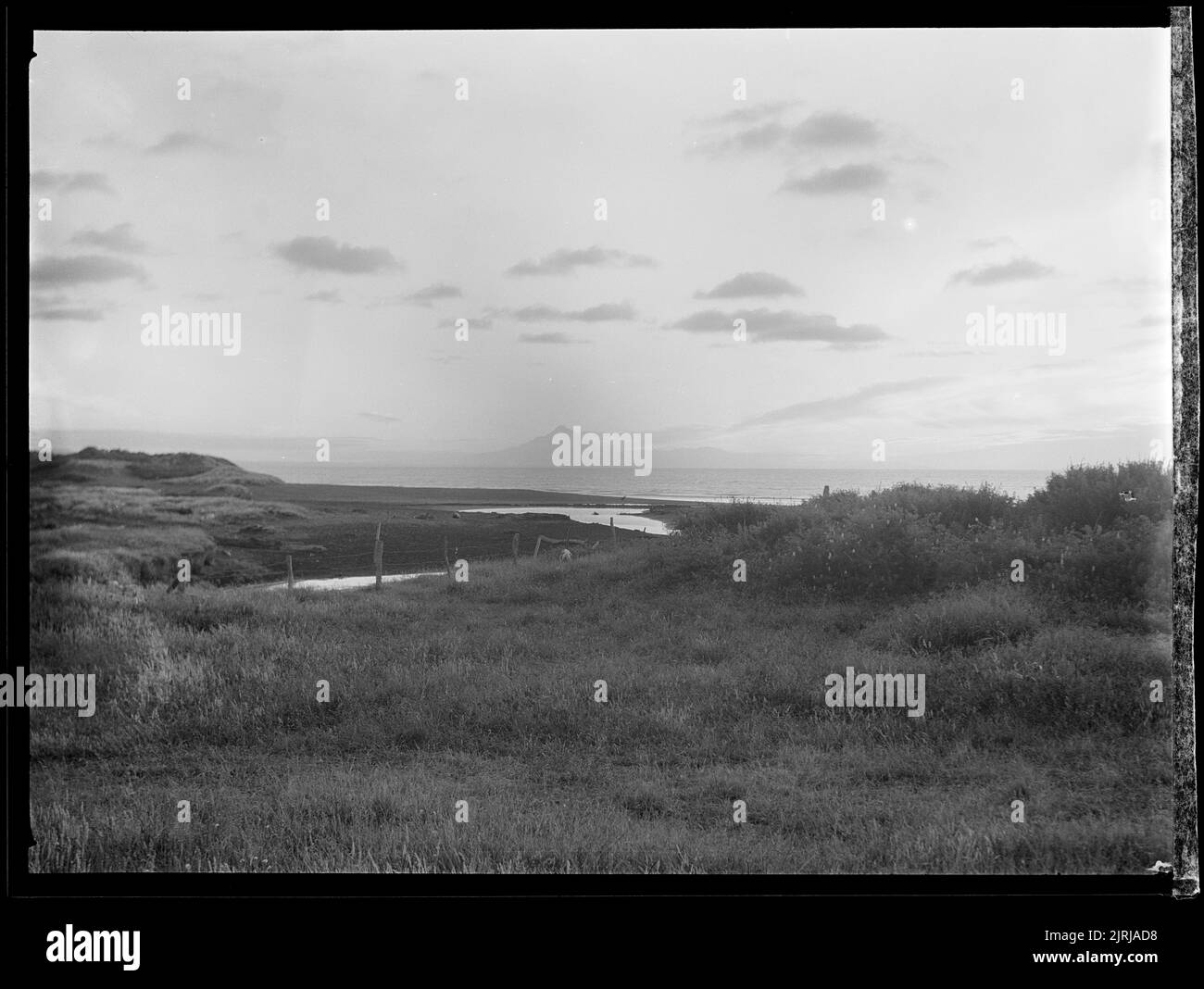 Mount Egmont from Awakino, 1940s, Taranaki, by J.W. Chapman-Taylor ...