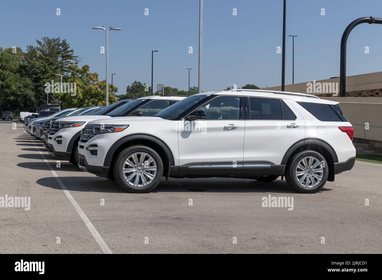 Indianapolis Circa August 2022 Ford Expedition display at a dealership. Ford offers the