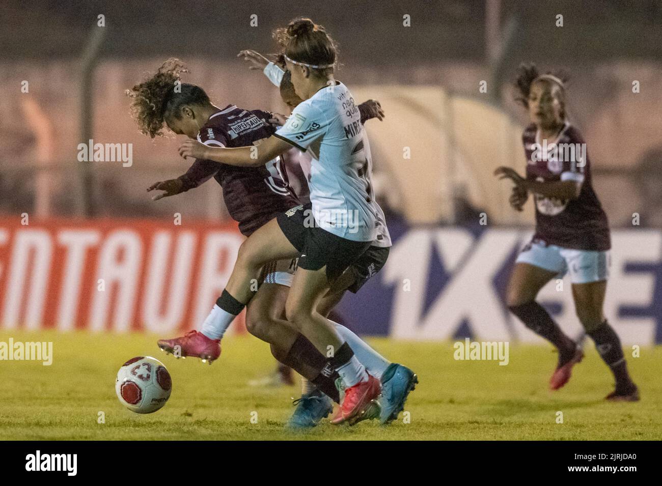 Mogi Das Cruzes, Brazil. 24th Aug, 2022. Yngrid da Ferroviaria during a  match between Corinthians x Ferroviaria valid for the 3rd round of the Campeonato  Paulista Feminino 2022 held at Estádio Nogueirão