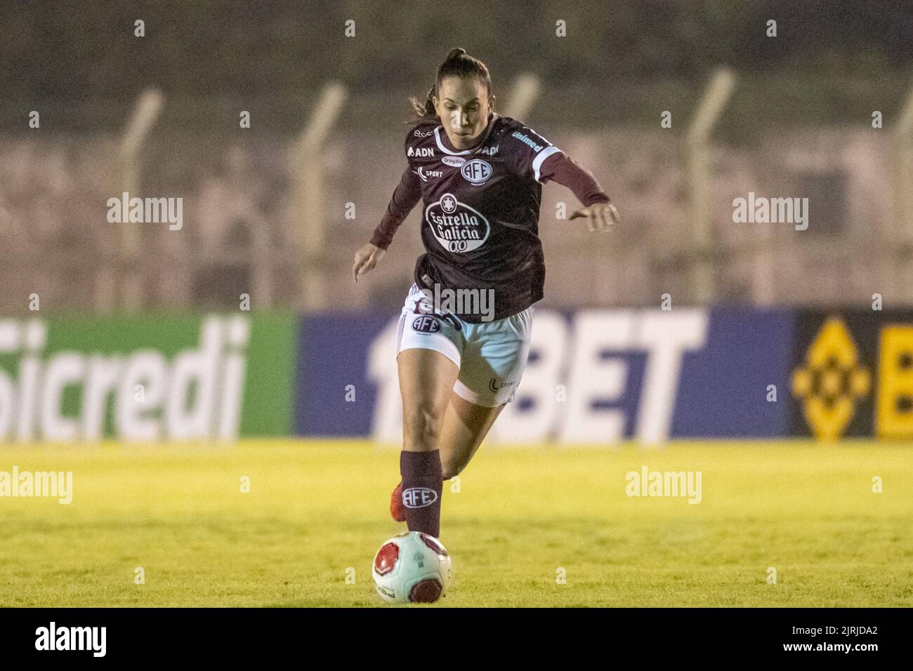 Mogi Das Cruzes, Brazil. 24th Aug, 2022. Yngrid da Ferroviaria during a  match between Corinthians x Ferroviaria valid for the 3rd round of the Campeonato  Paulista Feminino 2022 held at Estádio Nogueirão