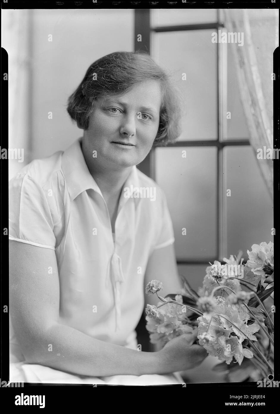 Studio Portrait Of An Unidentified Young Woman, Circa 1928, By William ...