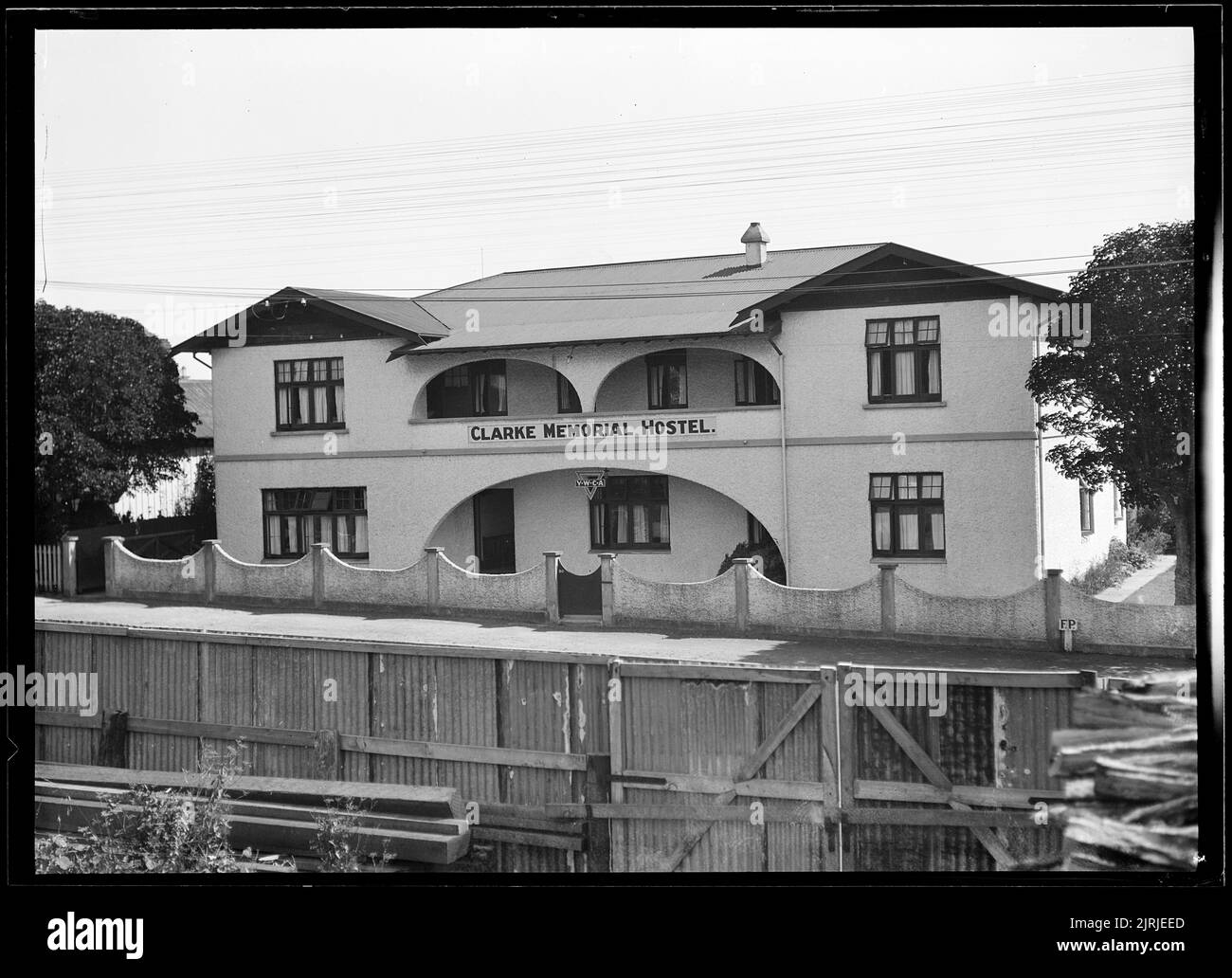 Young Women's Christian Association (YWCA) Hostel, New Plymouth, circa 1928, maker unknown. F B Butler/Crown Studios Collection. Gift of Frederick B Butler, 1971. Stock Photo