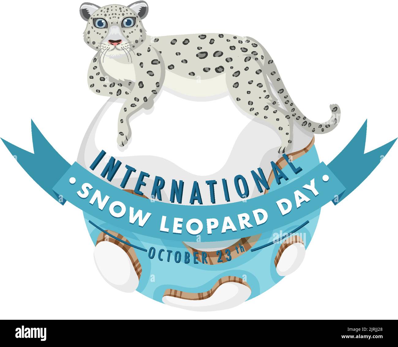 International Snow Leopard Day Banner Design illustration Stock Vector Image & Art Alamy