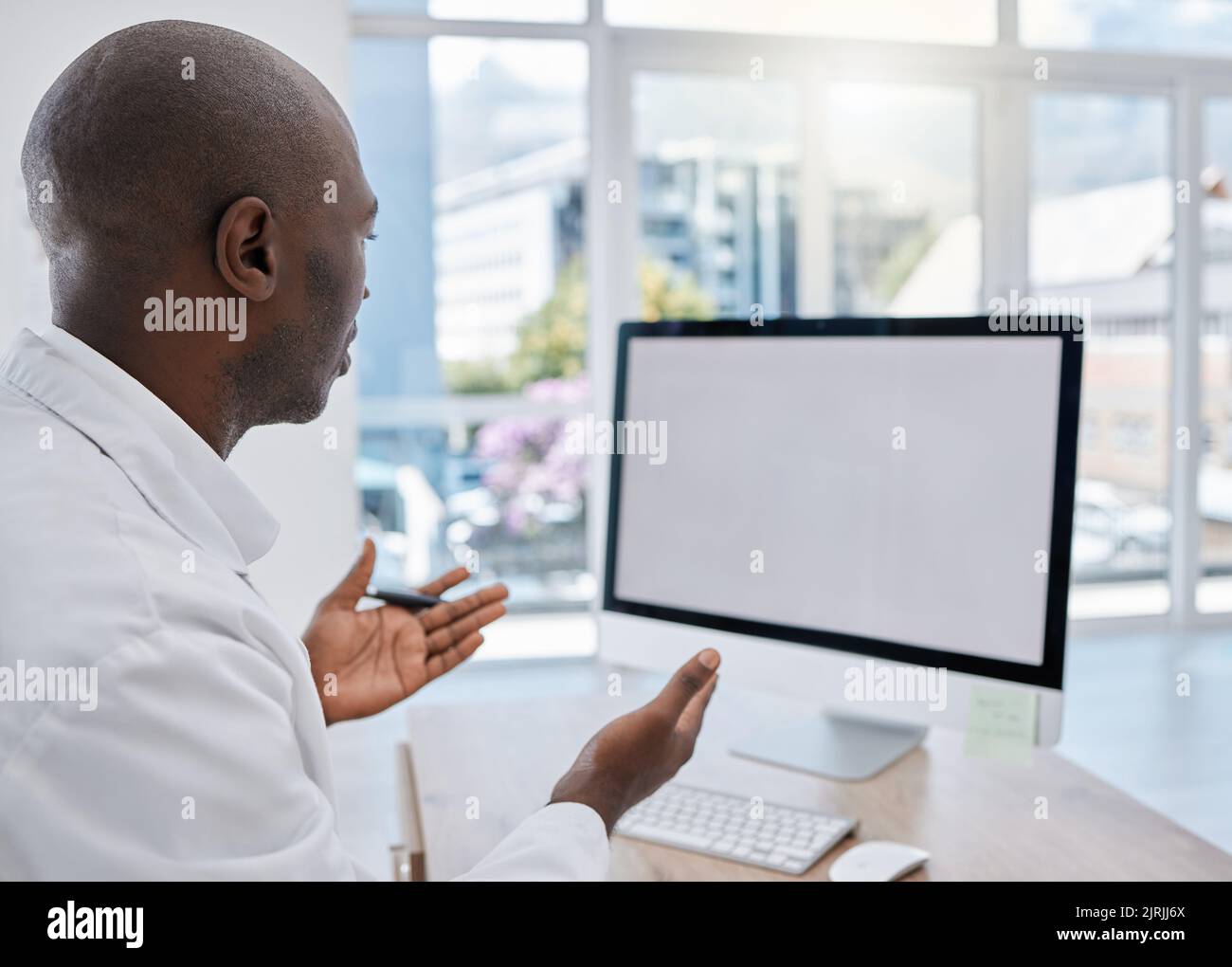 Healthcare consulting, medical video call and computer virtual help for