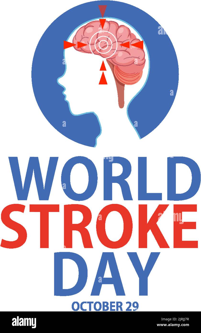 World Stroke Day Banner Design illustration Stock Vector Image & Art