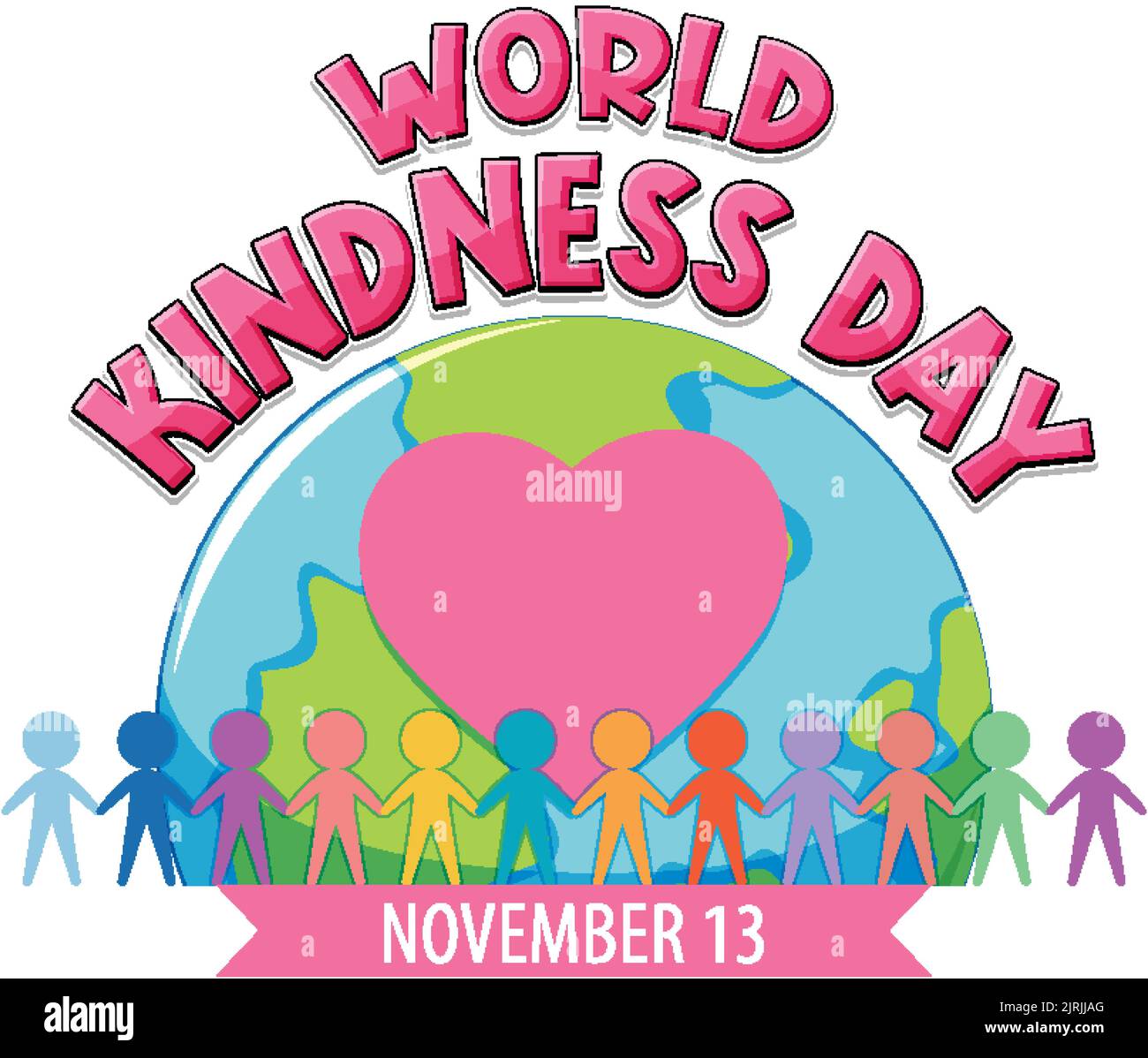 World Kindness Day Logo Concept illustration Stock Vector Image & Art