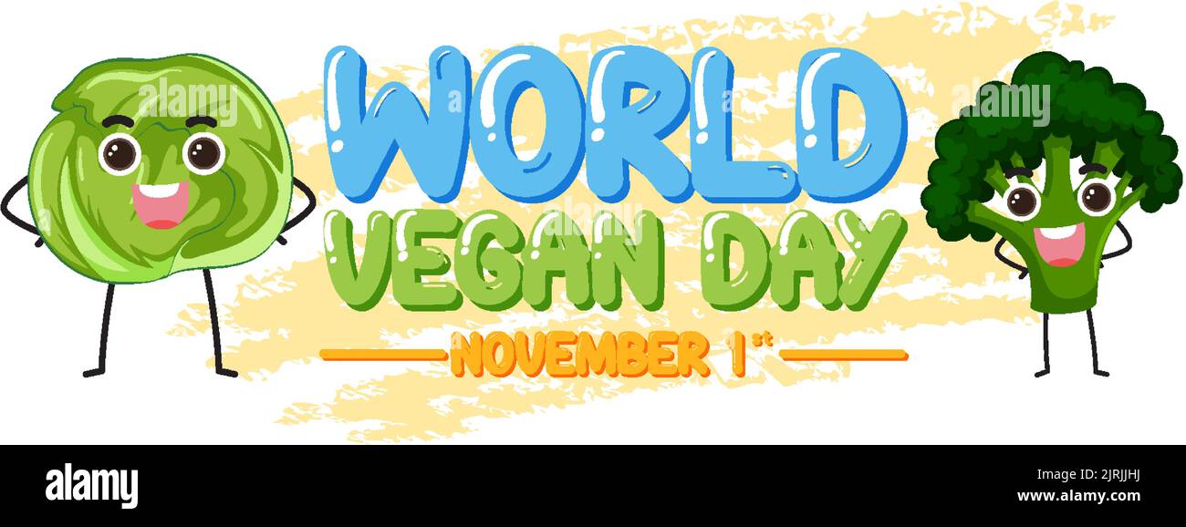 World Vegan Day Banner Design illustration Stock Vector Image & Art - Alamy