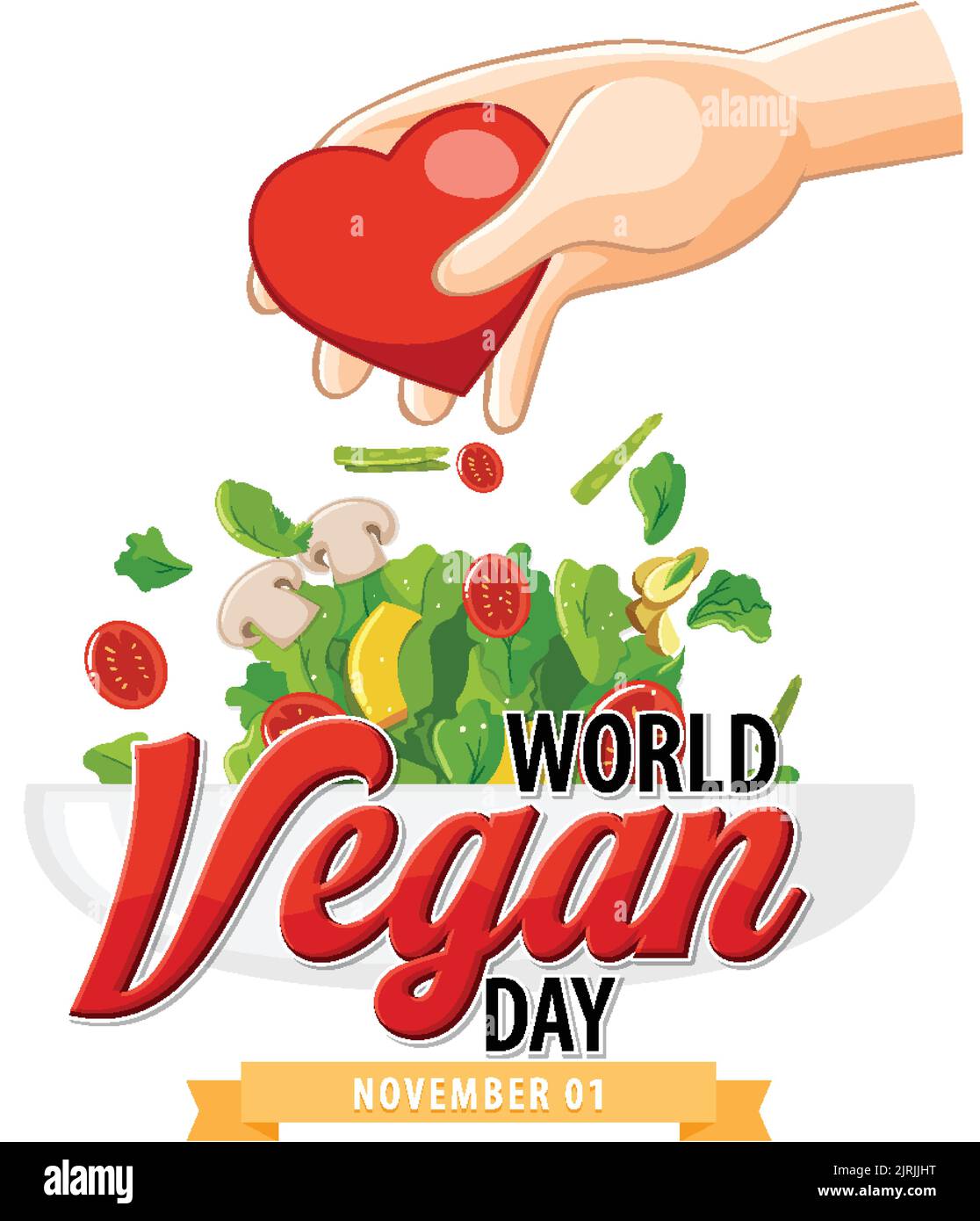 World Vegan Day Logo Design illustration Stock Vector Image & Art - Alamy