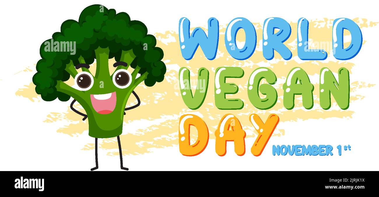 World Vegan Day Banner Design illustration Stock Vector Image & Art - Alamy