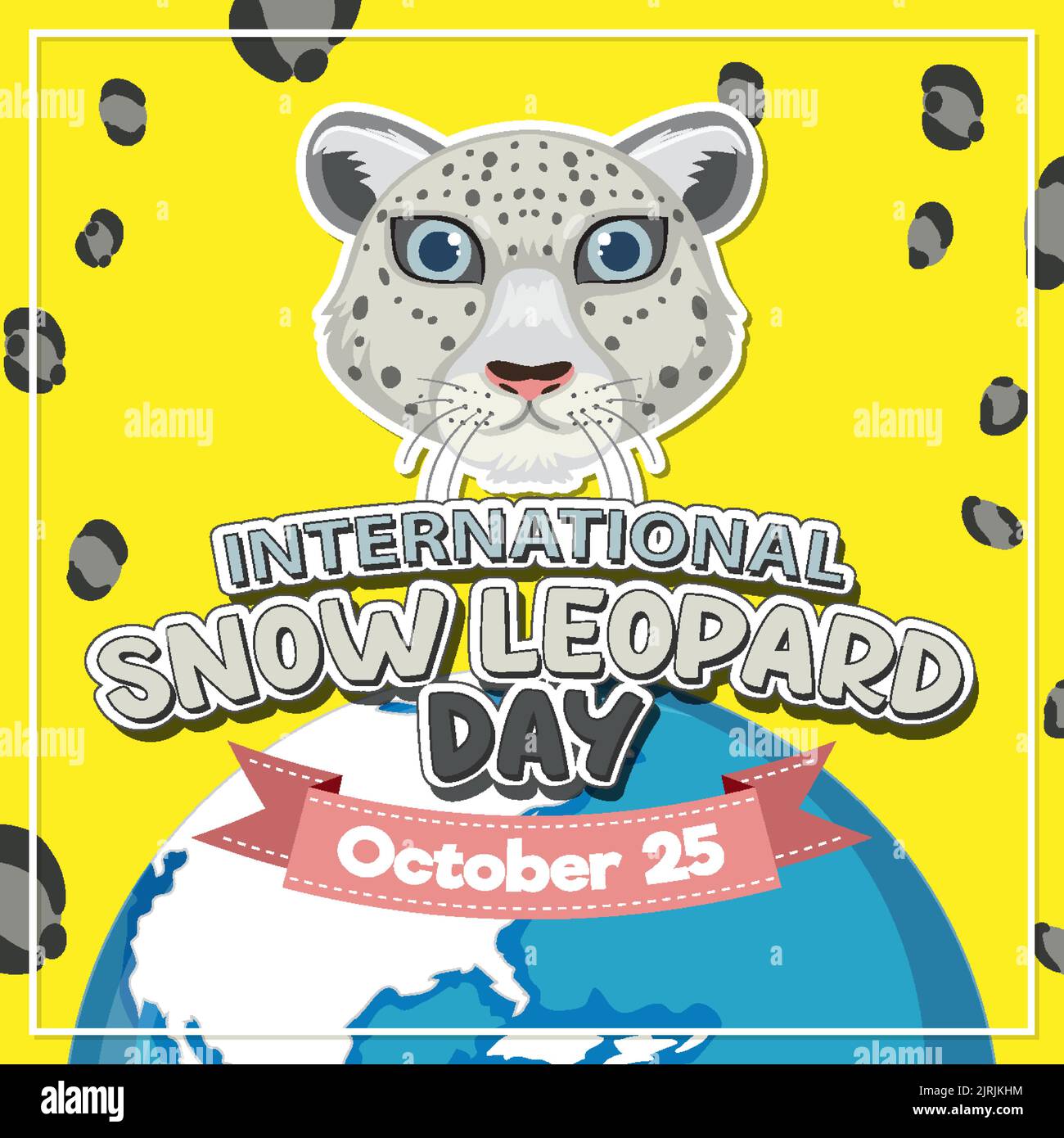 International snow leopard day illustration Stock Vector Image & Art