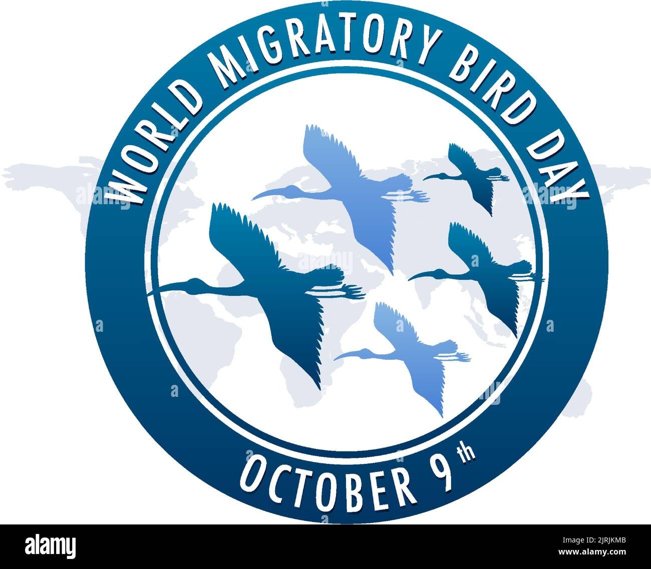World Migratory Bird Day Banner Template illustration Stock Vector