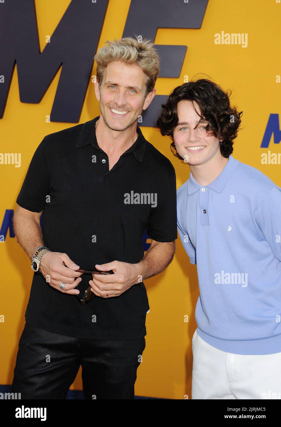 Los Angeles, Ca. 23rd Aug, 2022. (L-R) Joey McIntyre and Griffin ...