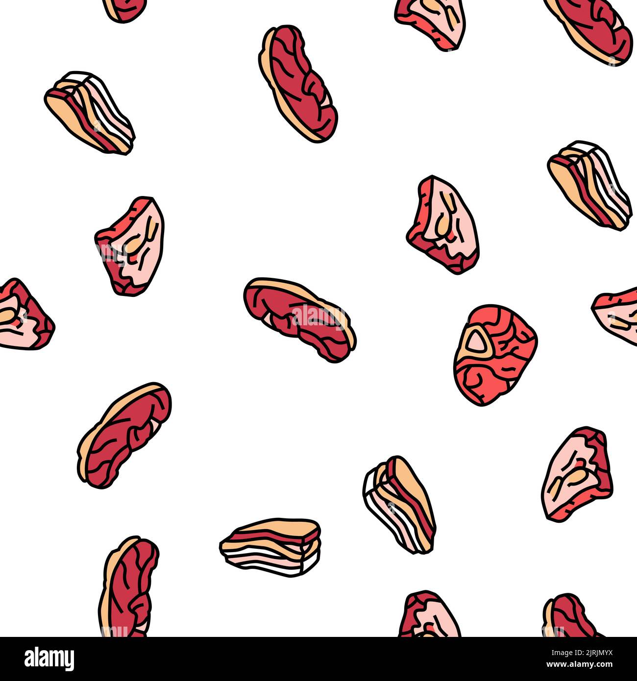 Beef Vector Pattern Beef chuck roast Stock Vector Images - Alamy