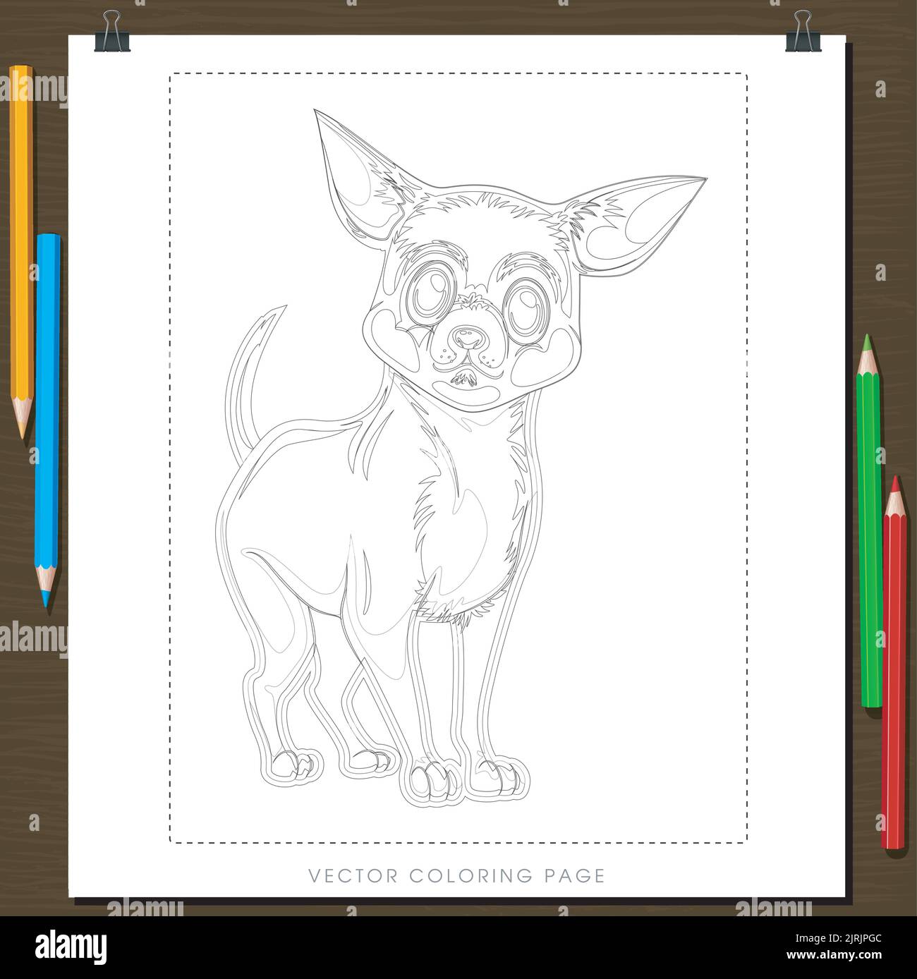 Drawing dog for coloring page book, activity page for children and adults.  Stylish hand drawn antistress. Vector for prints, logo, tattoo, tshirt  Stock Vector Image & Art - Alamy