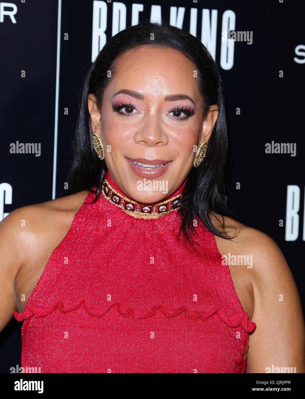 Selenis Leyva arrives at The Breaking Red Carpet held at The London