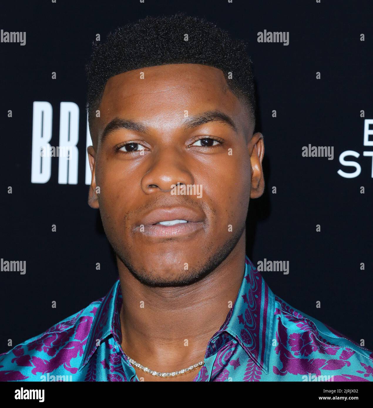 Los Angeles, USA. 24th Aug, 2022. John Boyega arrives at The Breaking Red Carpet held at The London Hotel in Los Angeles, CA on Wednesday, August 24, 2022 . (Photo By Juan Pablo Rico/Sipa USA) Credit: Sipa USA/Alamy Live News Stock Photo
