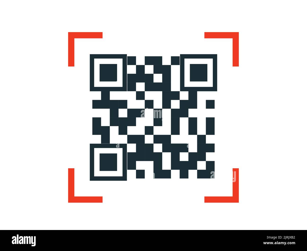 QR code icon for smartphone, Apps. The symbol for scanning encrypted ...