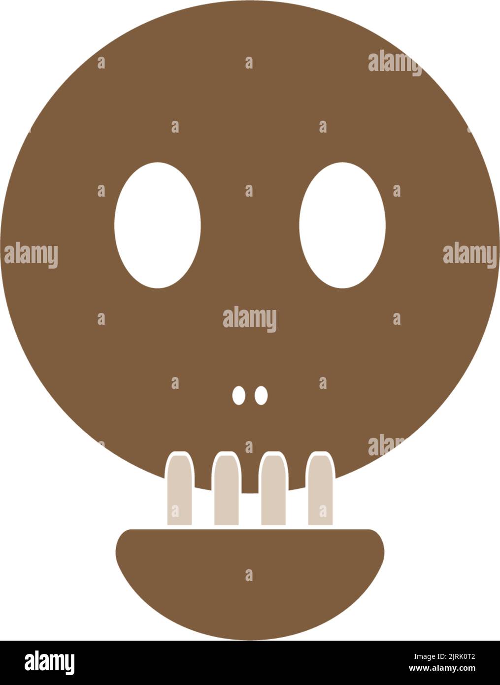 skull icon vector illustration logo design Stock Vector
