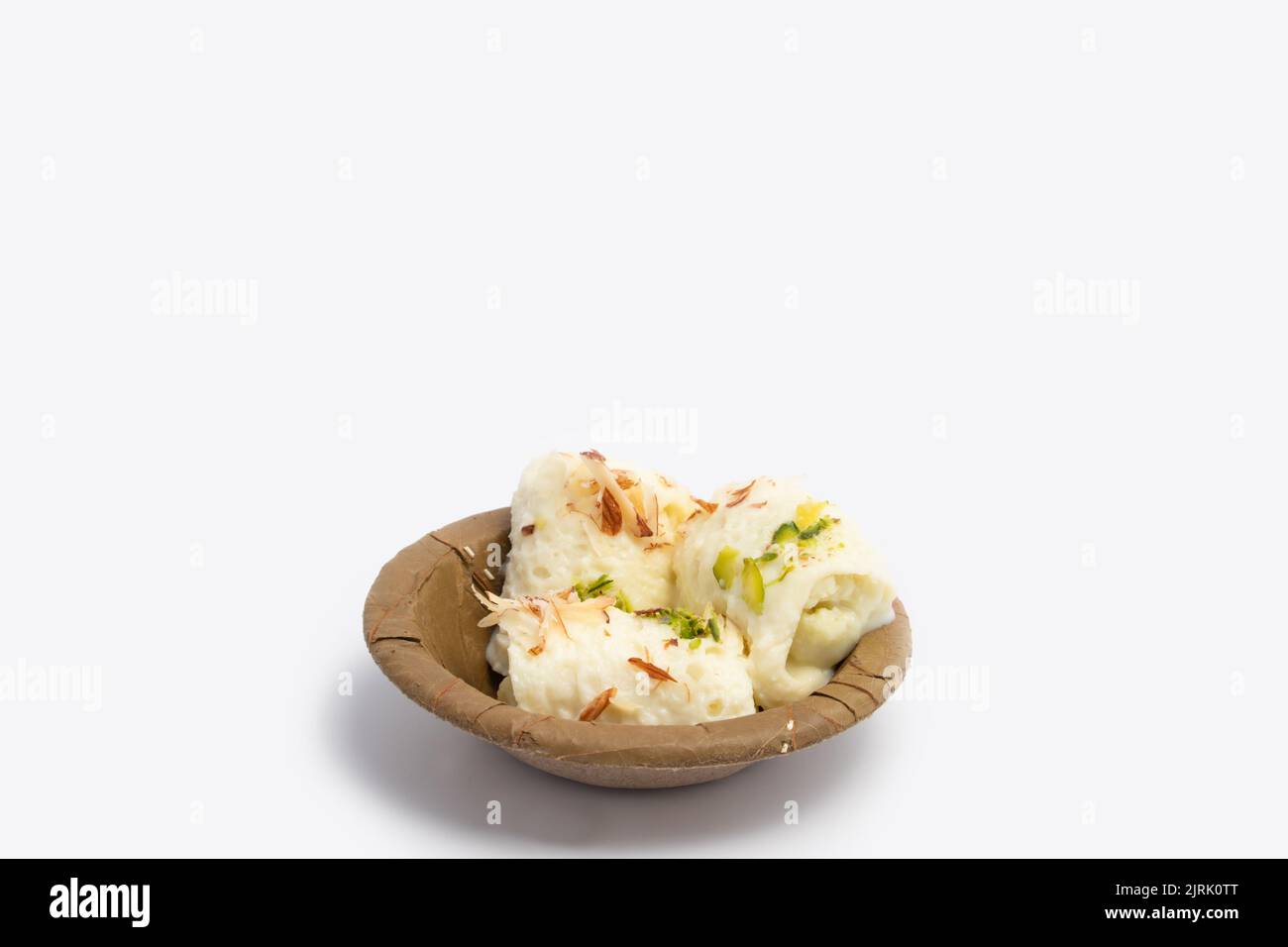 Indian Mithai Bread Malai Roll Rabdi Or Bengali Rabri Is Made Of Soft ...