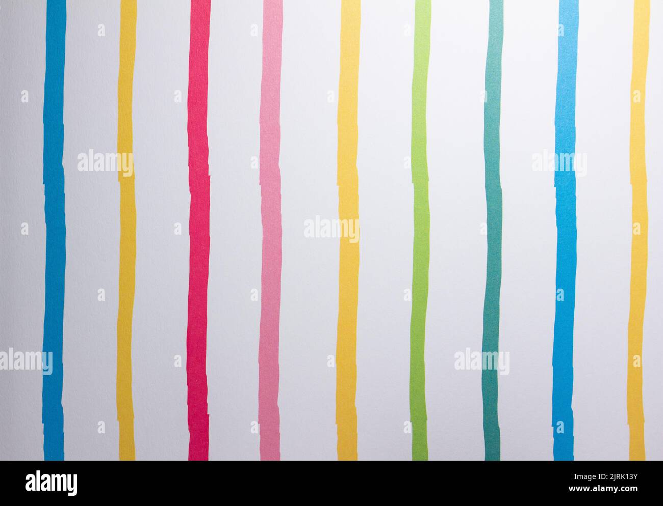Full frame abstract texture of uneven primary color parallel striped ...