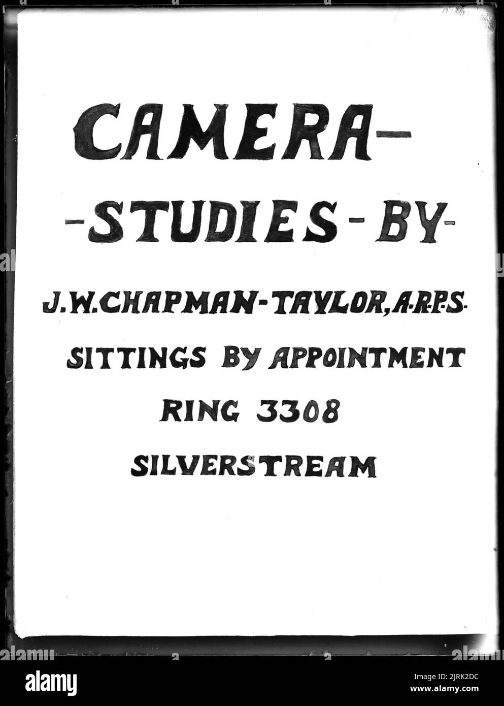 Camera Studies by JW ChapmanTaylor, Wellington, by J.W. ChapmanTaylor