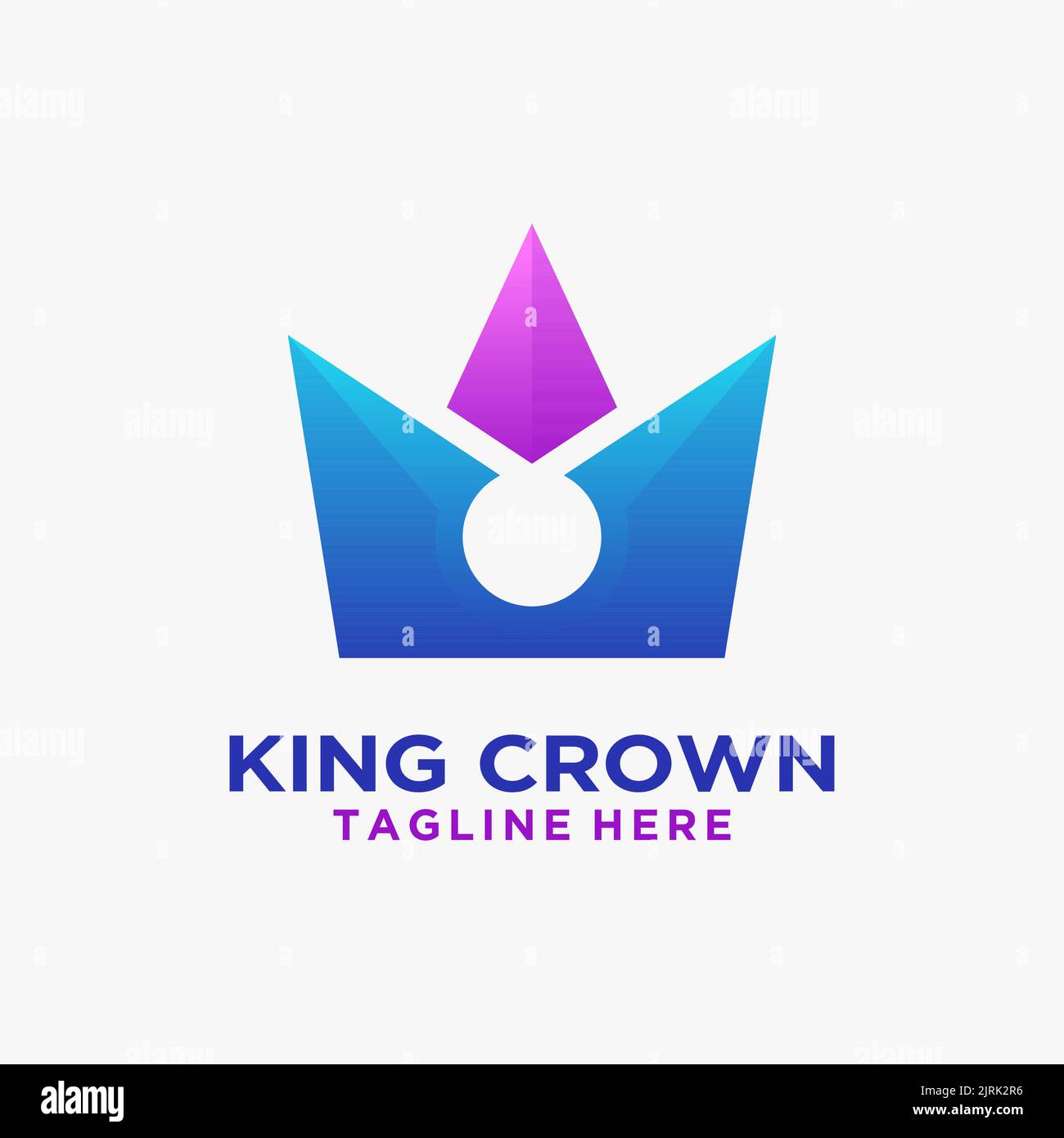 King crown logo design Stock Vector Image & Art - Alamy