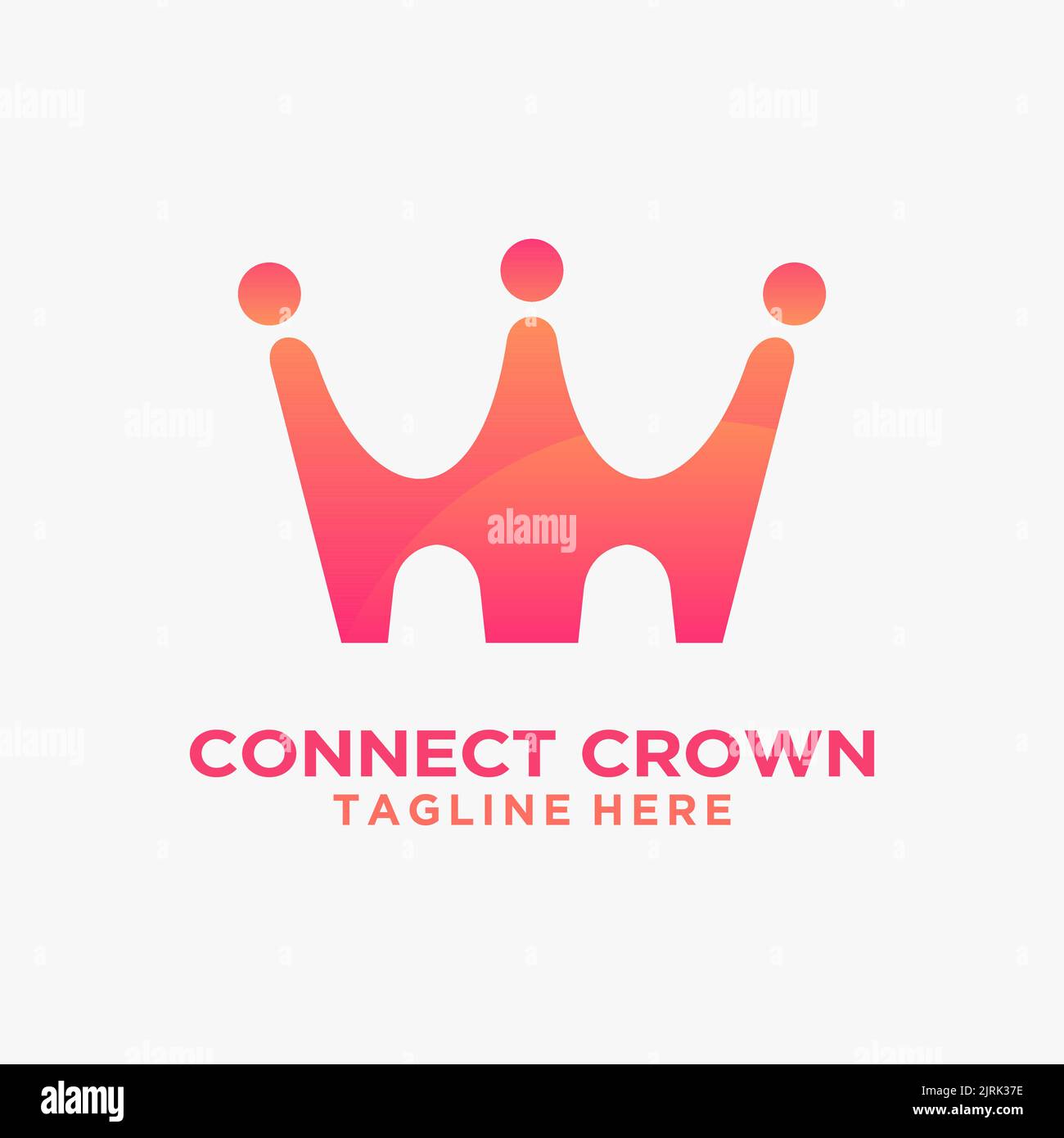 Connect crown logo design Stock Vector Image & Art Alamy