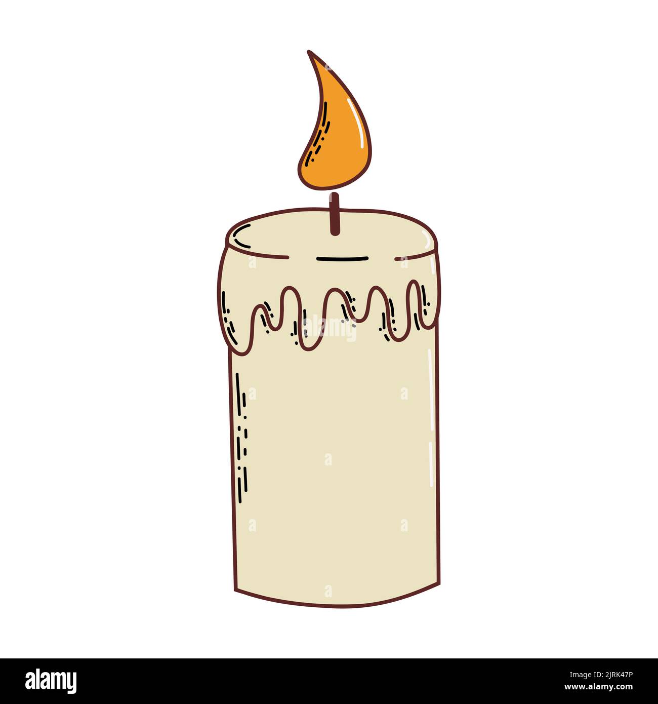 Cartoon wax candle hires stock photography and images Alamy