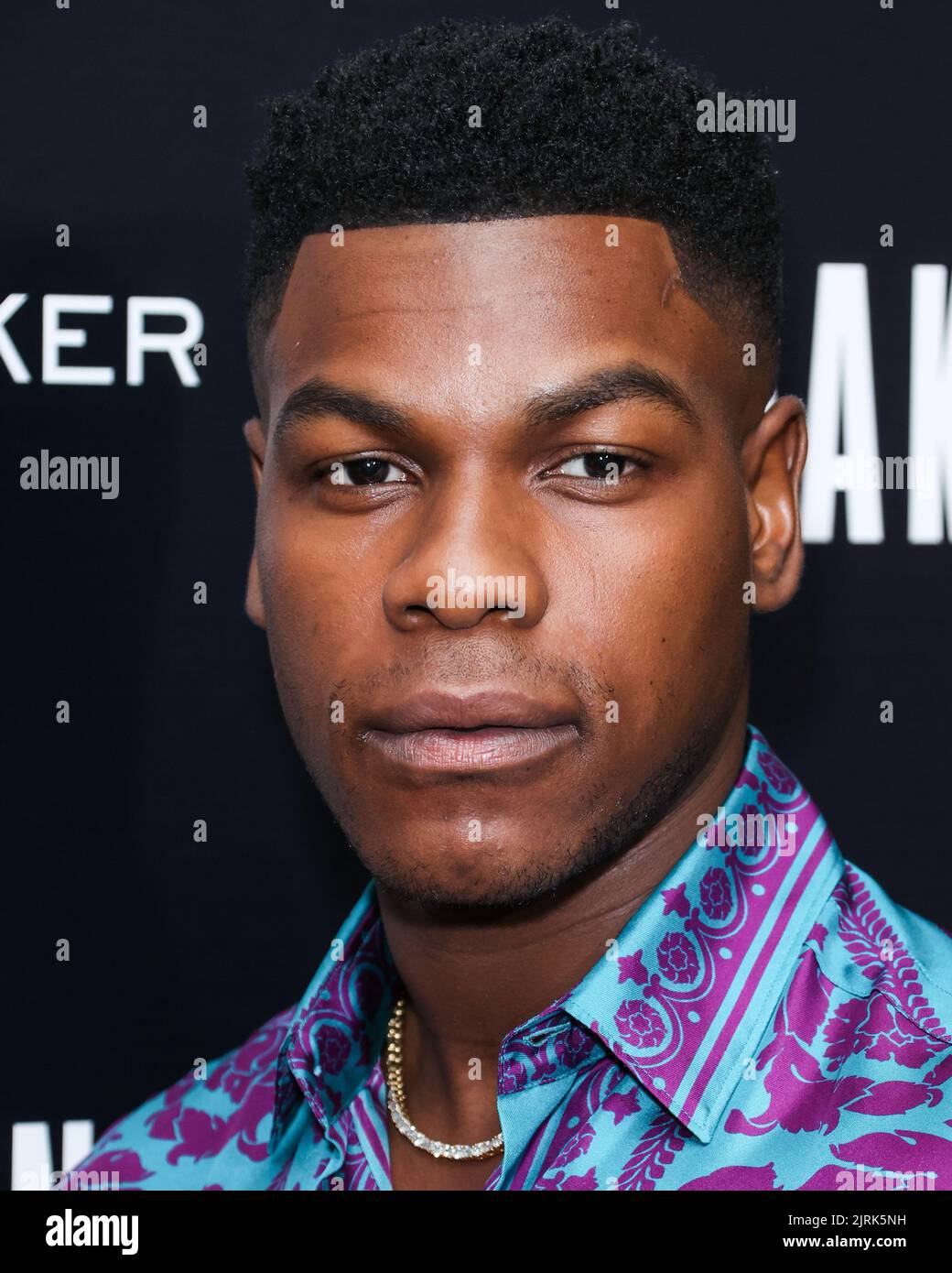 West Hollywood, United States. 24th Aug, 2022. WEST HOLLYWOOD, LOS ANGELES, CALIFORNIA, USA - AUGUST 24: British actor John Boyega arrives at the Los Angeles Special Screening Of Bleecker Street Media's 'Breaking' held at The London Hotel West Hollywood at Beverly Hills on August 24, 2022 in West Hollywood, Los Angeles, California, United States. (Photo by Xavier Collin/Image Press Agency) Credit: Image Press Agency/Alamy Live News Stock Photo