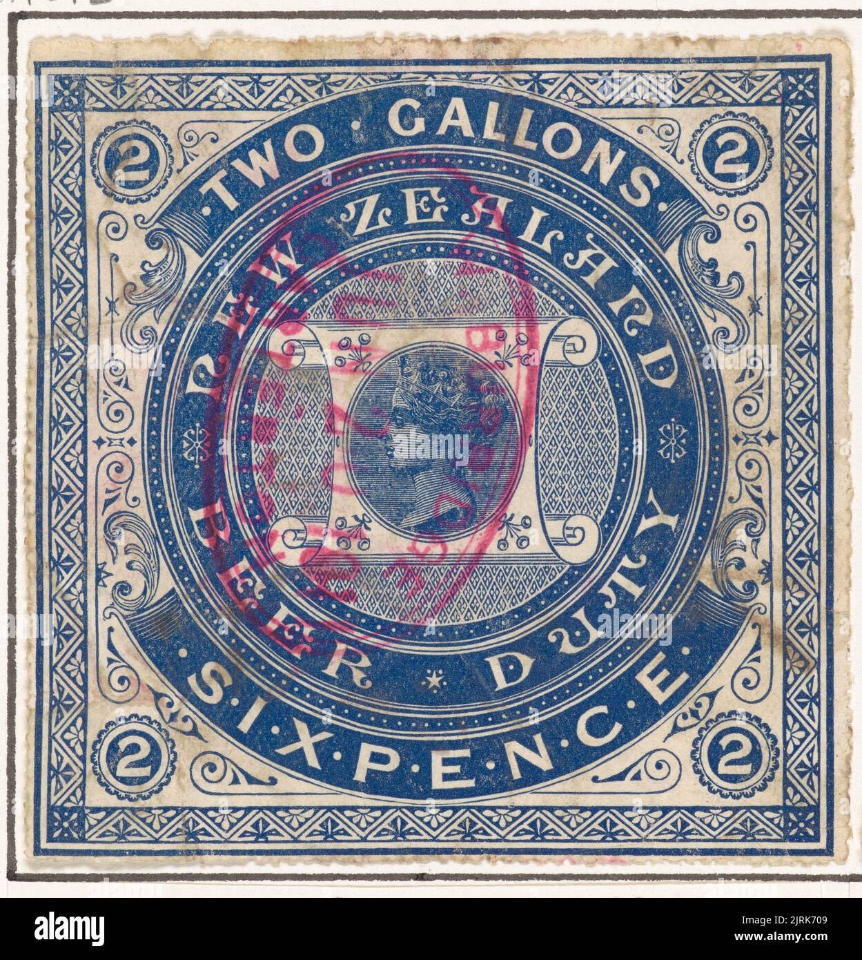 Two gallons beer duty stamp hi-res stock photography and images - Alamy