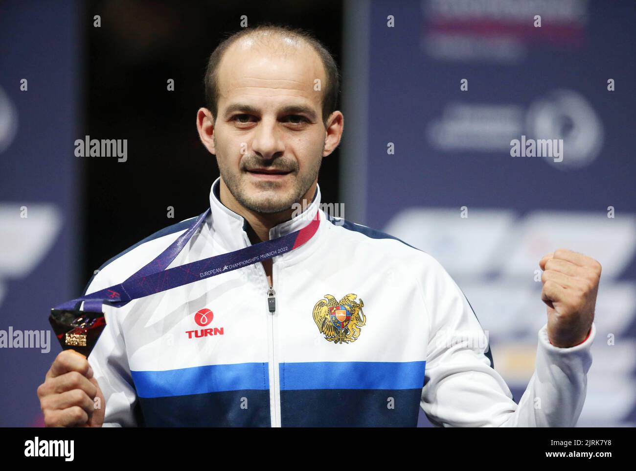 Harutyun Merdinyan of Armenia Gold medal during the Artistic Gymnastics