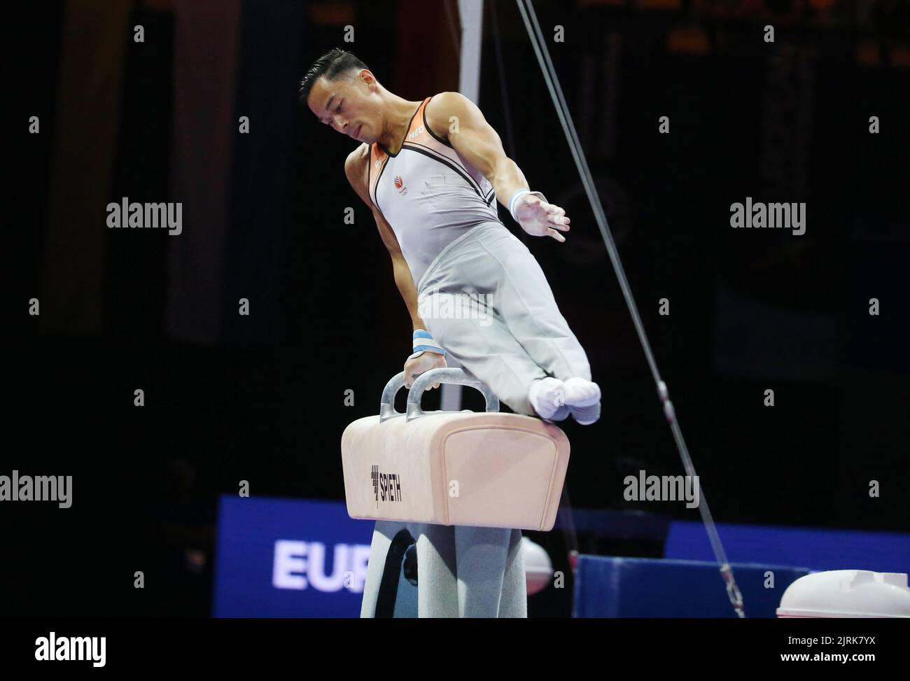 Loran de Munck of Netherlands Silver medal during the Artistic