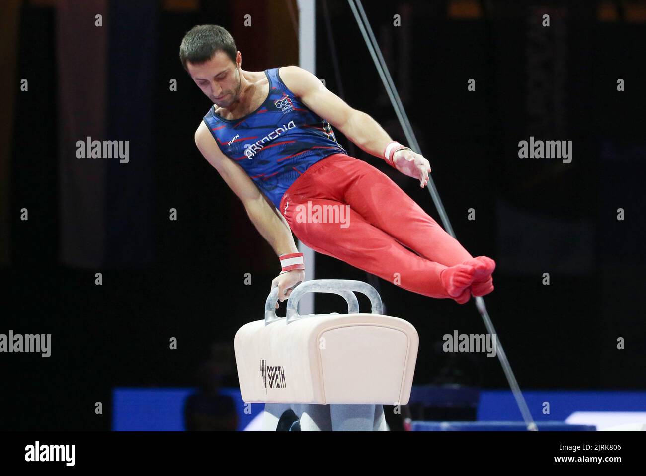 Artur Davtyan of Armenia during the Artistic Gymnastics, Men's Pommel Horse at the European Championships Munich 2022 on August 21, 2022 in Munich, Germany - Photo Laurent Lairys / DPPI Stock Photo