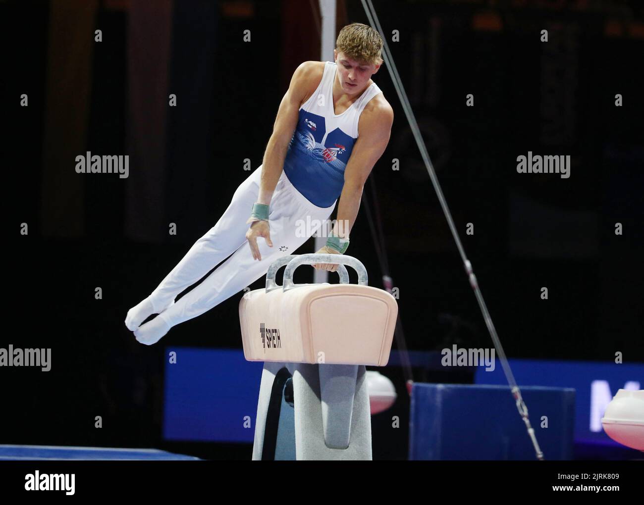 Benjamin Osberger of France during the Artistic Gymnastics, Men's